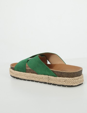 Slapi Coco Bella by Bristol, verde inchis, 38