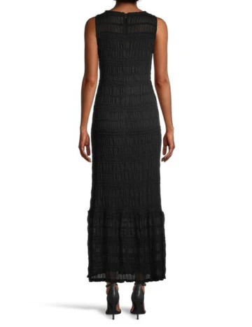 Rochie lunga Vila, negru, 44