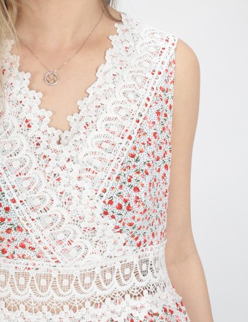 Rochie Scurta SHEIN, alb, M