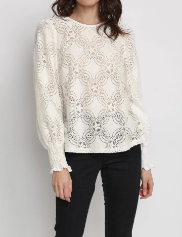 
						Bluza Kaffe, alb, 44