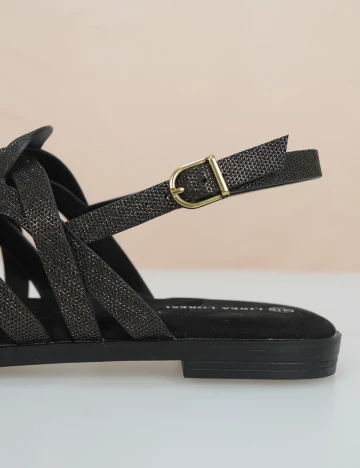 Sandale Linea Loresi, negru, 40