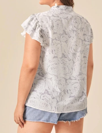 Camasa SHEIN CURVE, alb, 2XL Alb