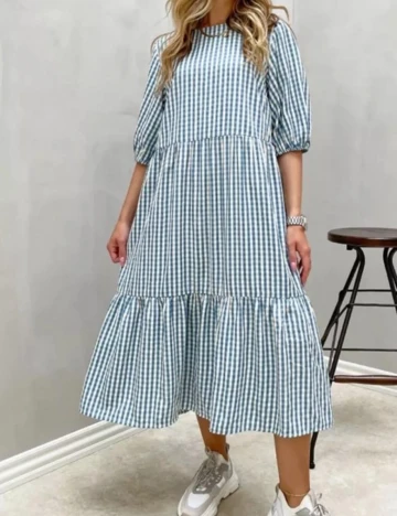 Rochie medie Vila, albastru, 34
