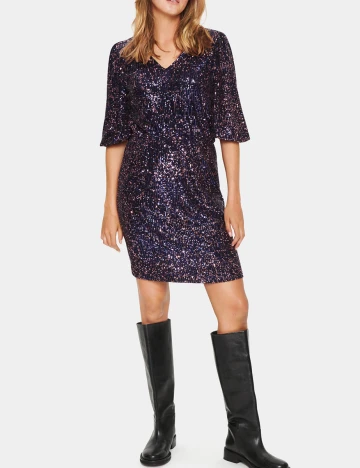 Rochie scurta Saint Tropez, mov, S