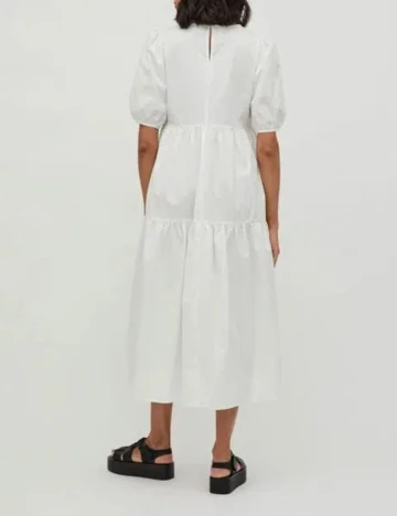 Rochie medie Vila, alb, 34