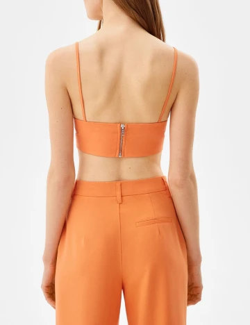 Top Bershka, portocaliu, L