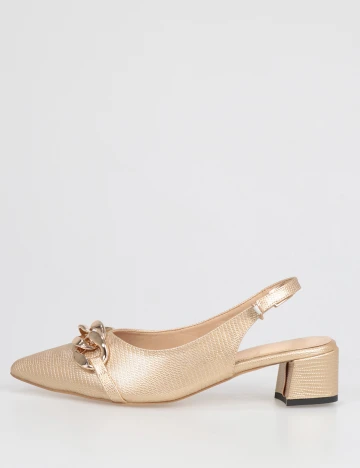 Pantofi SHEIN, auriu, 43