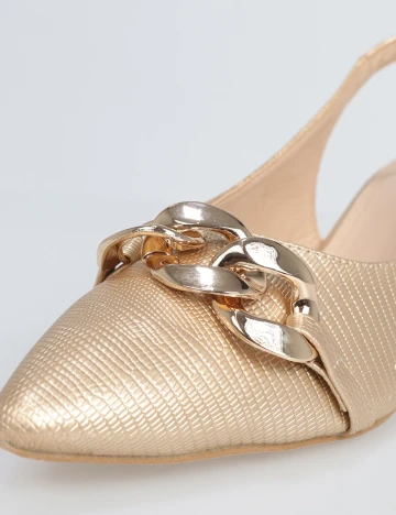 Pantofi SHEIN, auriu, 43