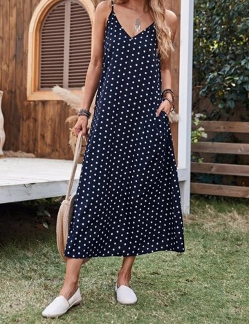 Rochie lunga Emery Rose, bleumarin, S