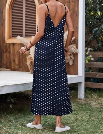 Rochie lunga Emery Rose, bleumarin, S