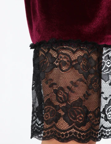 Rochie scurta de noapte SHEIN, visiniu