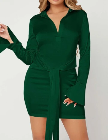 Rochie scurta SHEIN, verde, XL