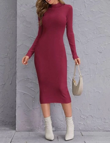 Rochie medie SHEIN, visiniu, M