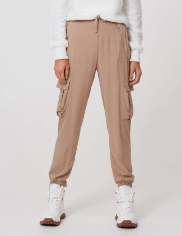 Pantaloni CROPP, crem, 38