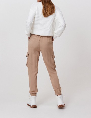 Pantaloni CROPP, crem, 38
