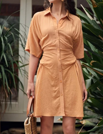 Rochie scurta SHEIN, portocaliu, M