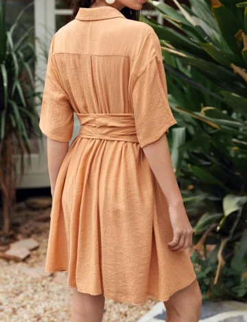 Rochie scurta SHEIN, portocaliu, M