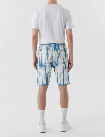 Pantaloni Scurti CROPP, alb/albastru, 30