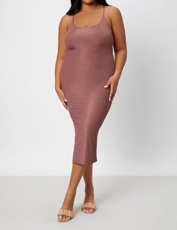 Rochie Medie SHEIN CURVE, roz, 0 XL