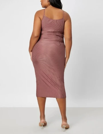 Rochie Medie SHEIN CURVE, roz, 0 XL