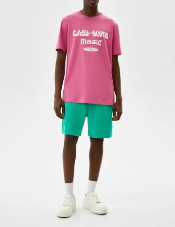 Tricou Bershka, roz, L