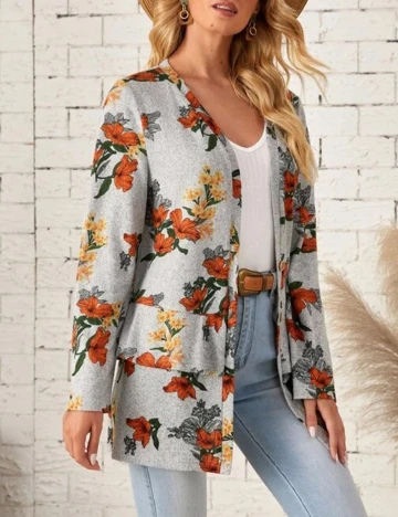 Bluza Emery Rose, gri, XXL Gri