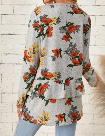 Bluza Emery Rose, gri, XXL Gri