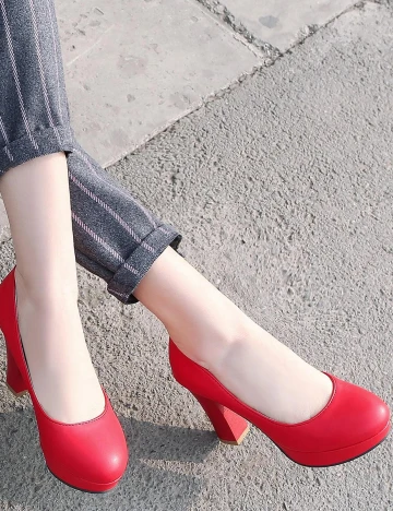 Pantofi SHEIN, rosu, 37