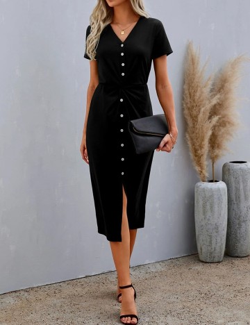 Rochie Medie SHEIN, negru, S
