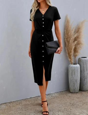 Rochie Medie SHEIN, negru, S