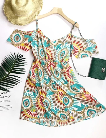 Rochie scurta SHEIN CURVE, mix culori, 1 XL