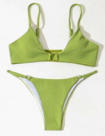Costum de baie SHEIN, verde, XL