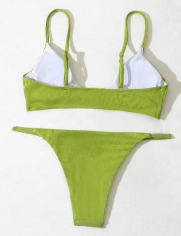 Costum de baie SHEIN, verde, XL