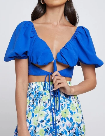 Top SHEIN, albastru, M