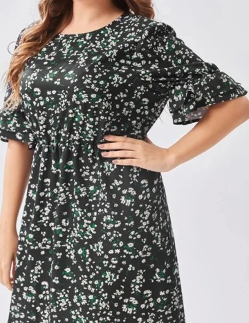 Rochie lunga SHEIN CURVE, negru, 3XL Negru