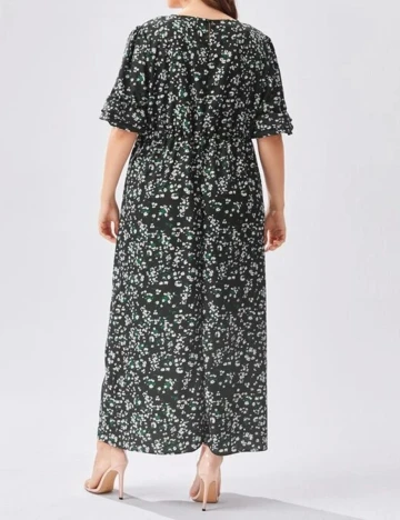 Rochie lunga SHEIN CURVE, negru, 3XL Negru