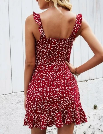 Rochie Scurta SHEIN, visiniu, XS