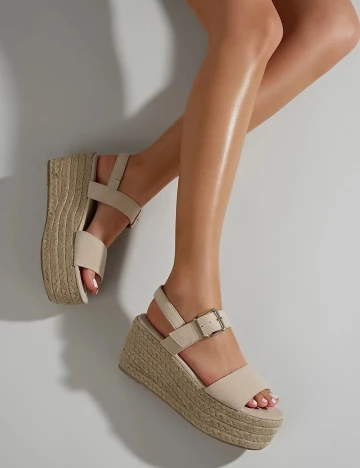 Sandale SHEIN, crem, 38 Crem