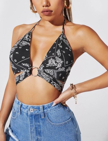 Top SHEIN, negru, M