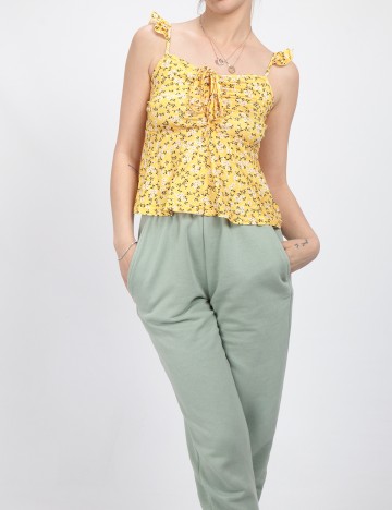 
						Top SHEIN, galben, S