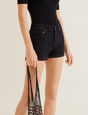 Pantaloni Scurti Mango, negru, 34
