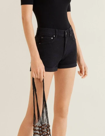 Pantaloni Scurti Mango, negru, 34