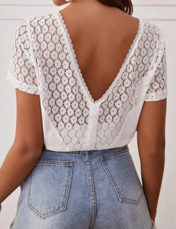 Bluza SHEIN, alb, L