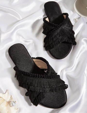 Slapi SHEIN, negru, 39