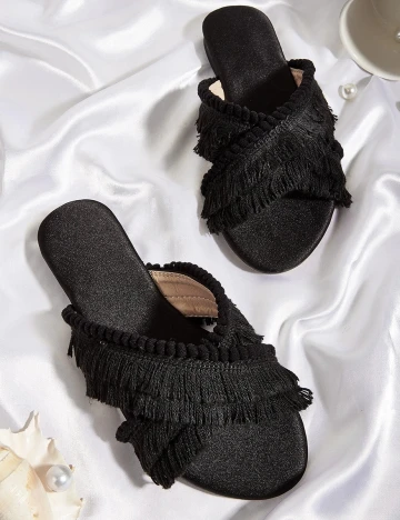 Slapi SHEIN, negru, 39