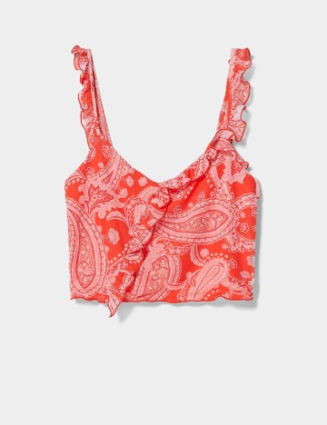 Top Bershka, rosu, XS