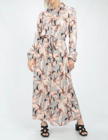 Rochie Lunga Kaffe, gri, S