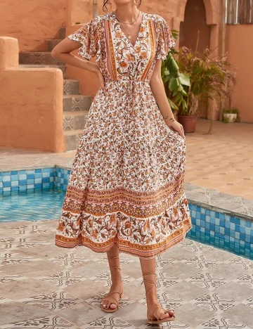 Rochie lunga SHEIN, mix culori, L