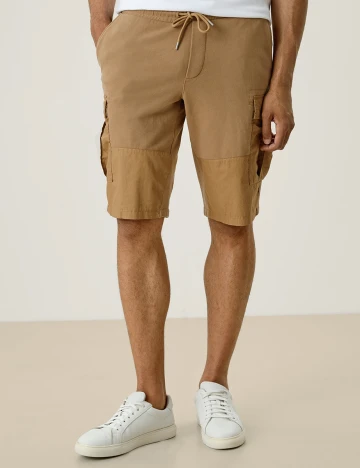 Pantaloni scurti s.Oliver, maro, M