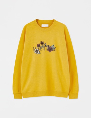 Bluza Pull&Bear, galben, L
